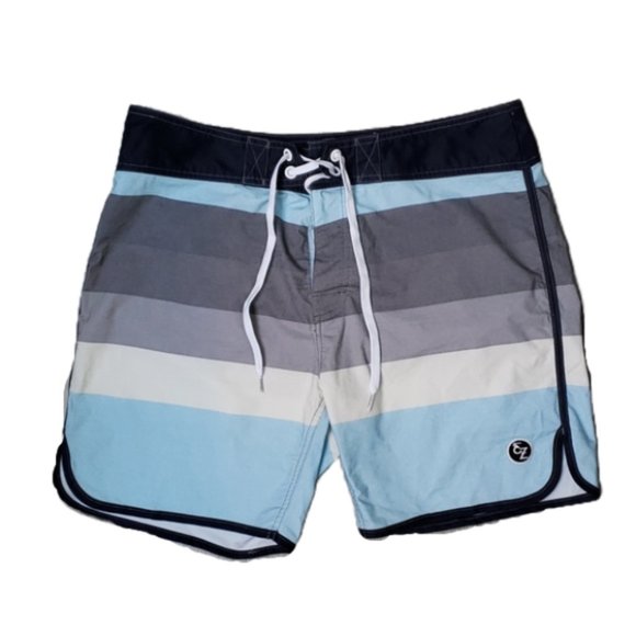 Ezekiel Other - Ezekiel Striped Swim Trunks / Board Shorts